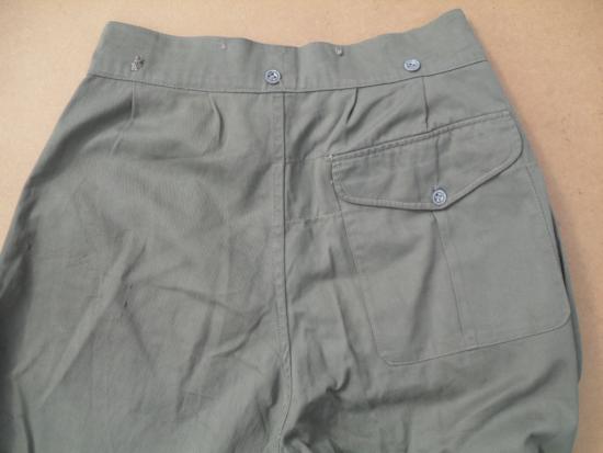 Additional Images - WW2 Indian Made British Jungle Green Battledress Trousers (Code 51464)