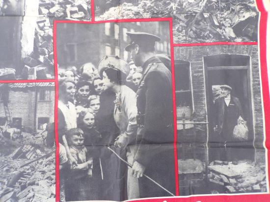 Rare WW2 Air-Raid Distress Fund Poster