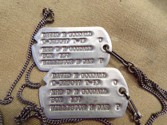 Early WW2 U.S Army Combat Engineer Dog Tags - New Guinea (Pacific Theatre)