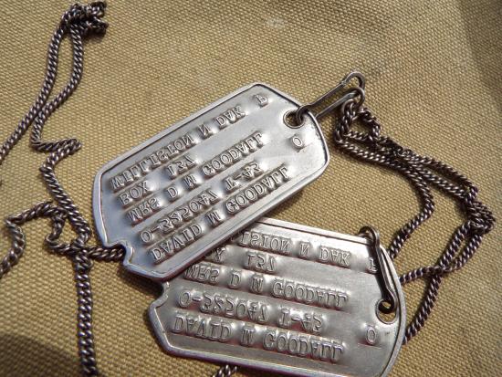 Early WW2 U.S Army Combat Engineer Dog Tags - New Guinea (Pacific Theatre)