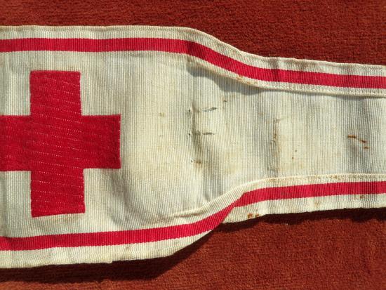 WW1 1918 British Red Cross / Army Medical Service Armband & Extra's