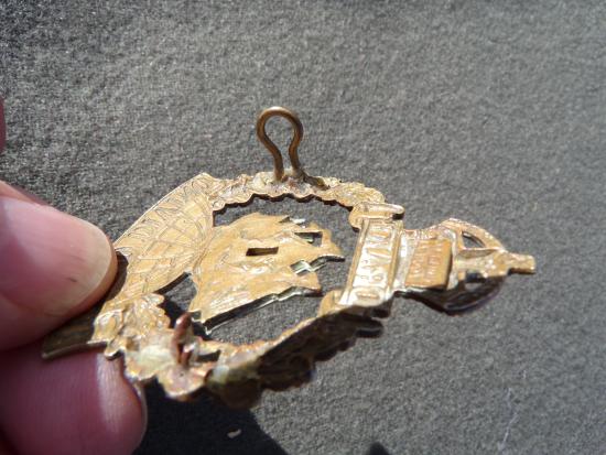 WW1 Royal Naval Division (1st Drake) Cap Badge A/F